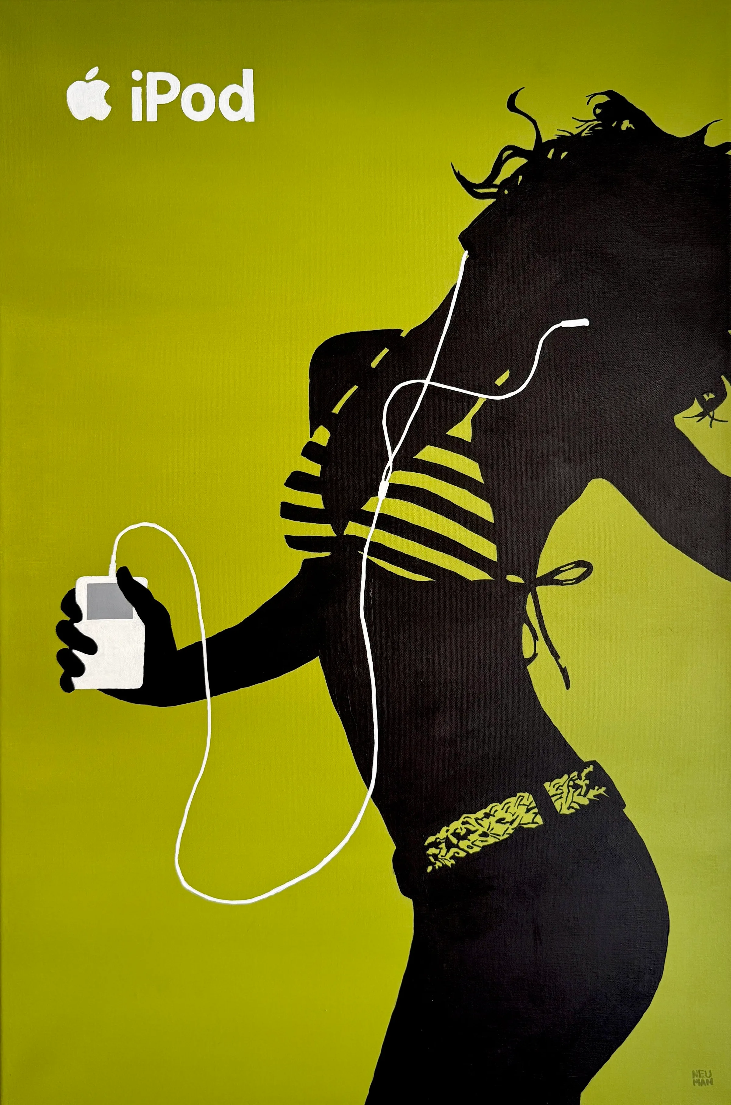 iPod Silhouette Ad Reproduction