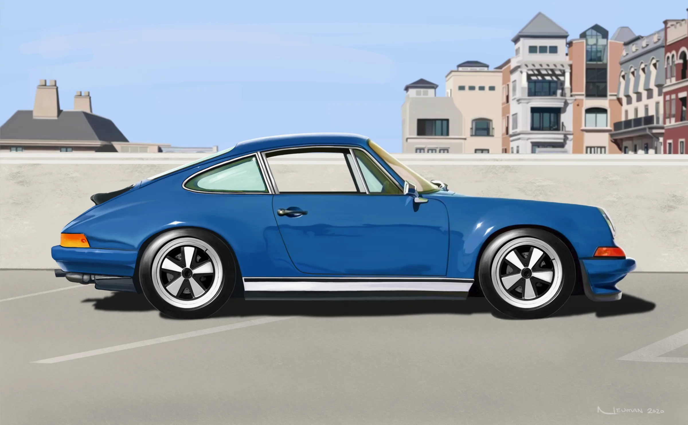 Abreu Motors’ Azure Blue 911 backdate 911backdate.com