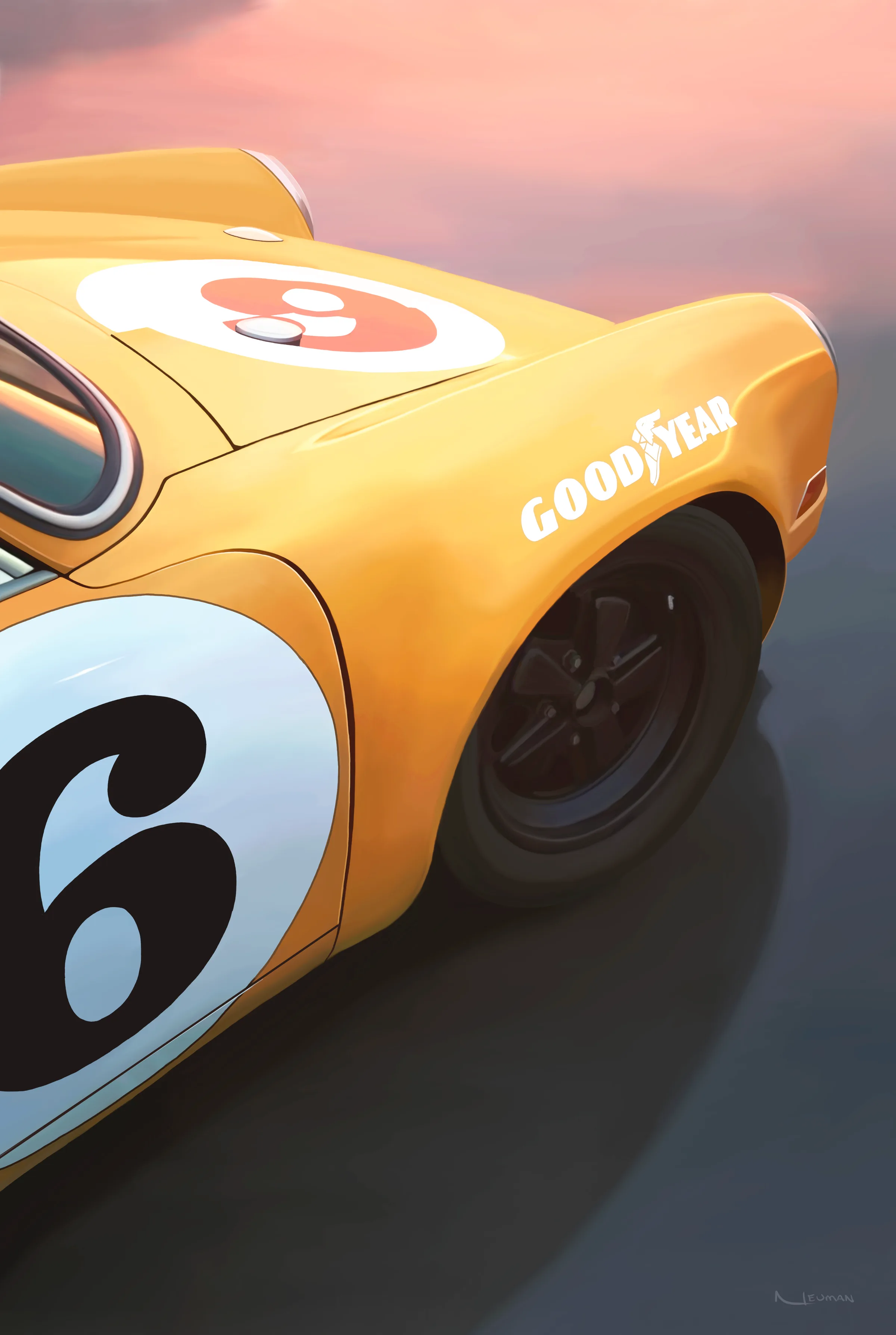 "Porsche 911 Number 6”. Original inspiration from @PhilGildorf beautiful 911 on Instagram