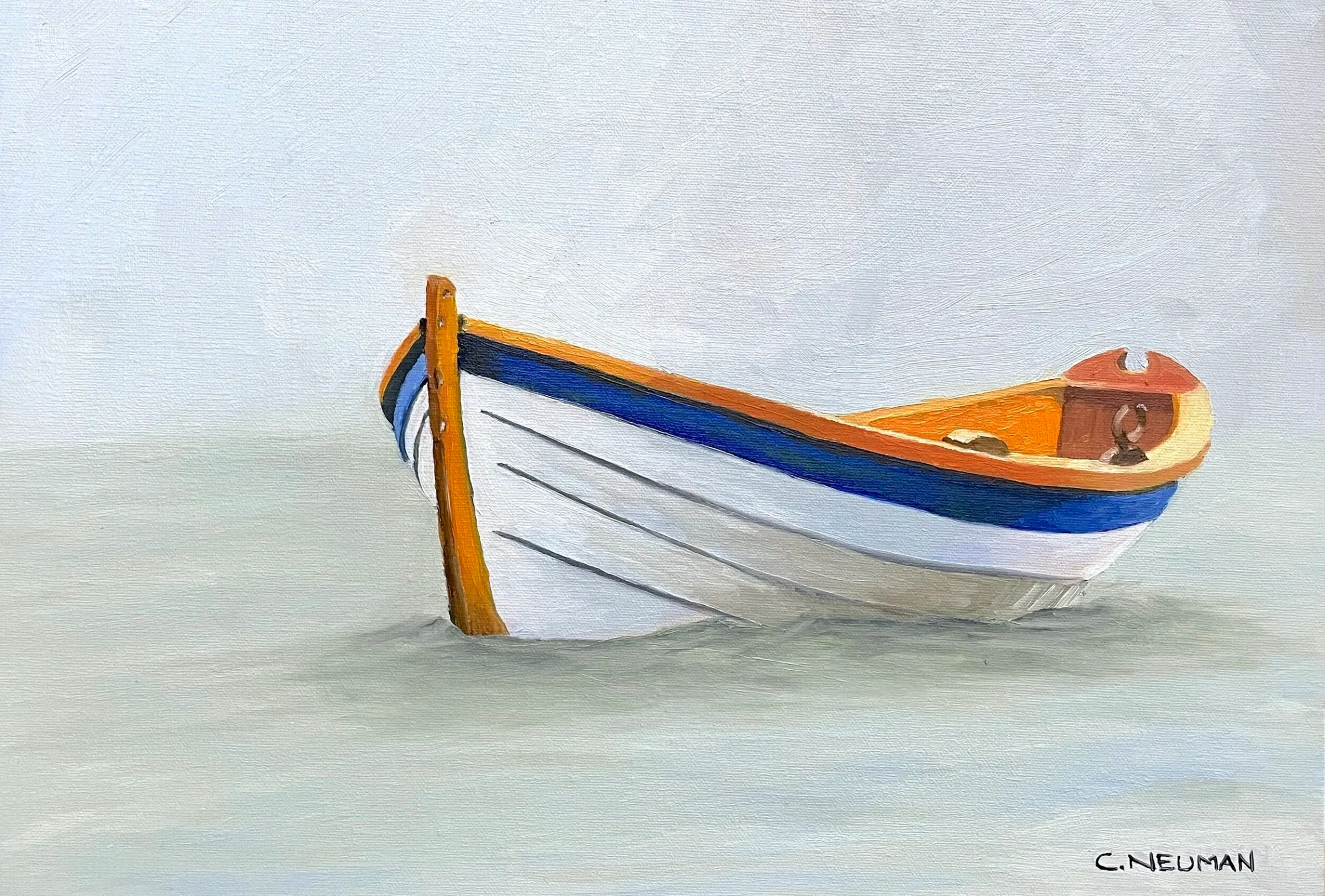 "Boat in Fog"