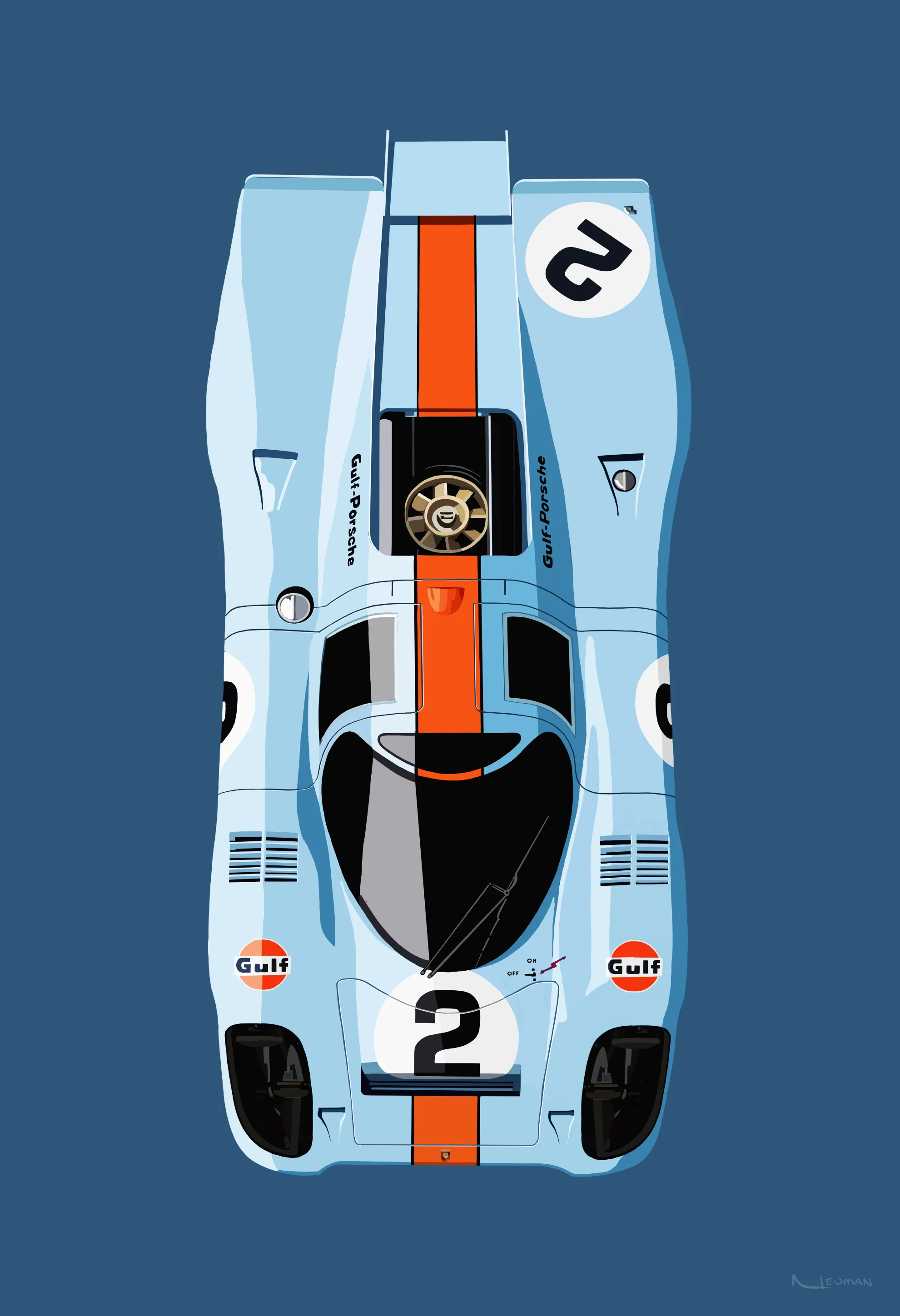 "Porsche 917K Gulf Oil Livery Number 2"