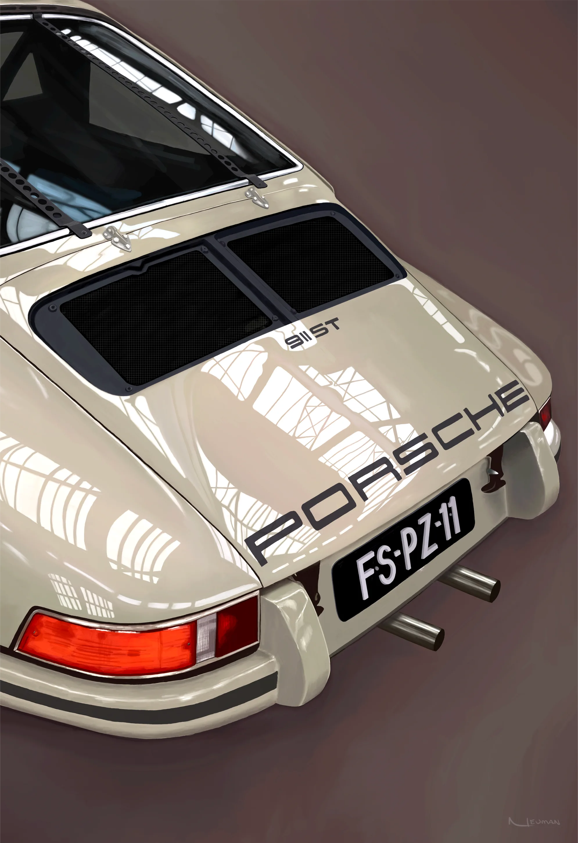 "Porsche 911 Outlaw". Original inspiration from @Rico_Customs beautiful 911